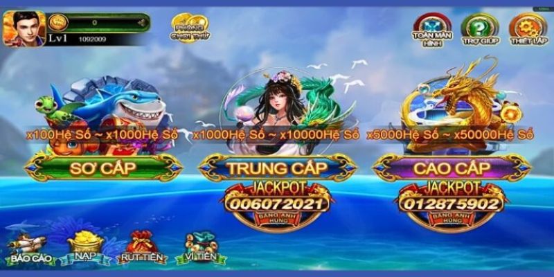 Cược thủ được cung cấp nhiều phòng chơi theo cấp độ khác nhau